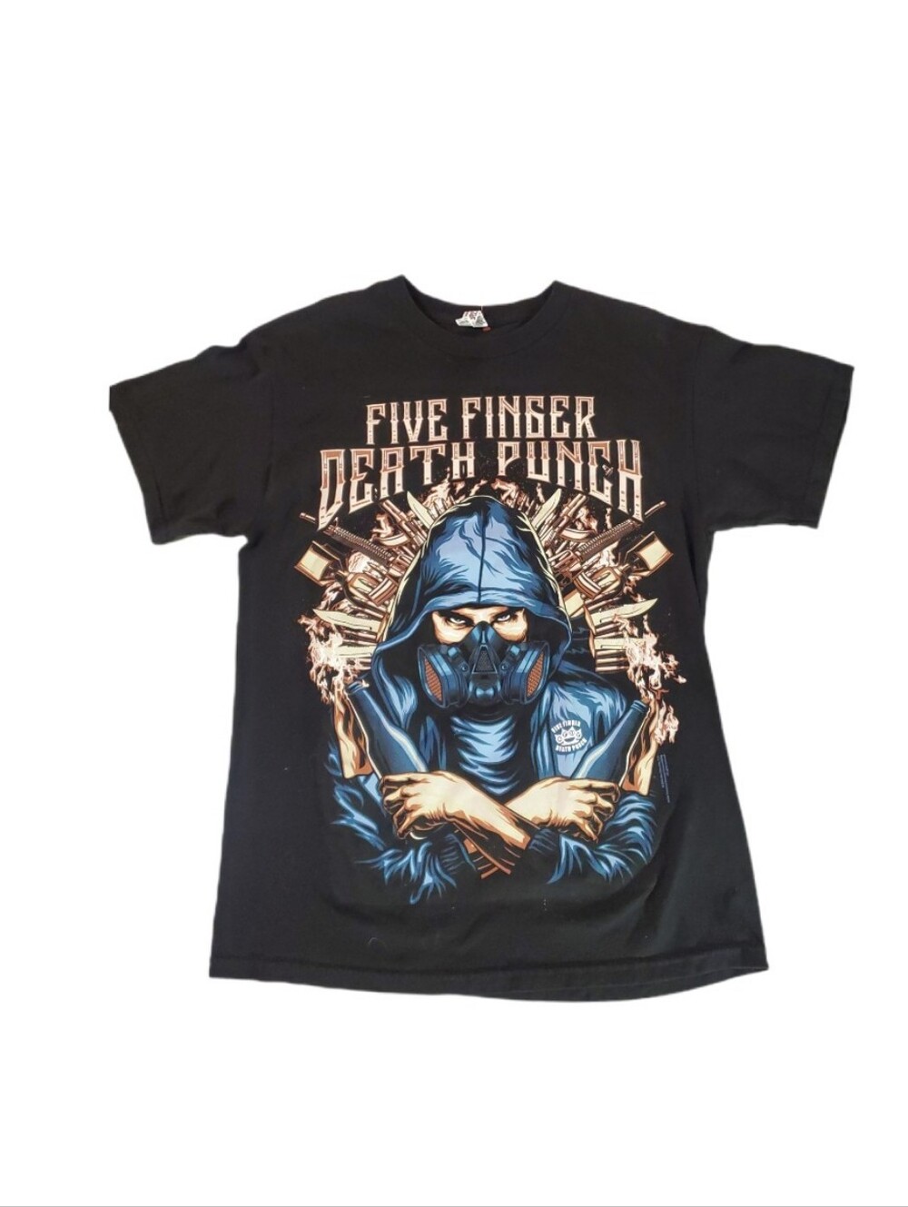 Five Finger Death Punch Black Boots & Blood  Tour Merch T-shirt Medium